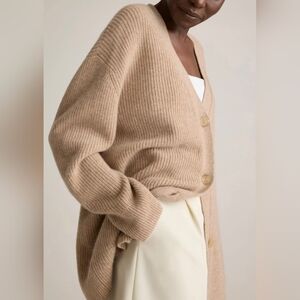 Quince Mongolian cashmere boyfriend cardigan - EUC